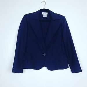 Kari Classic Navy blue 1 button Blazer 6